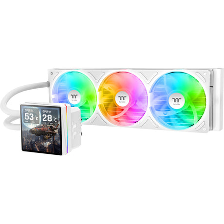 Thermaltake th360 v3 ultra argb sync aio liquid cooler - snow edition waterkoeling (wit)
