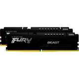 Kingston fury beast 64 gb ddr5-6000 (2x 32 gb) werkgeheugen (zwart, kf560c30bbek2-64, xmp 3.0, expo 1.1)