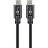 Goobay sync charge super speed usb-c kabel (zwart, 2 meter)