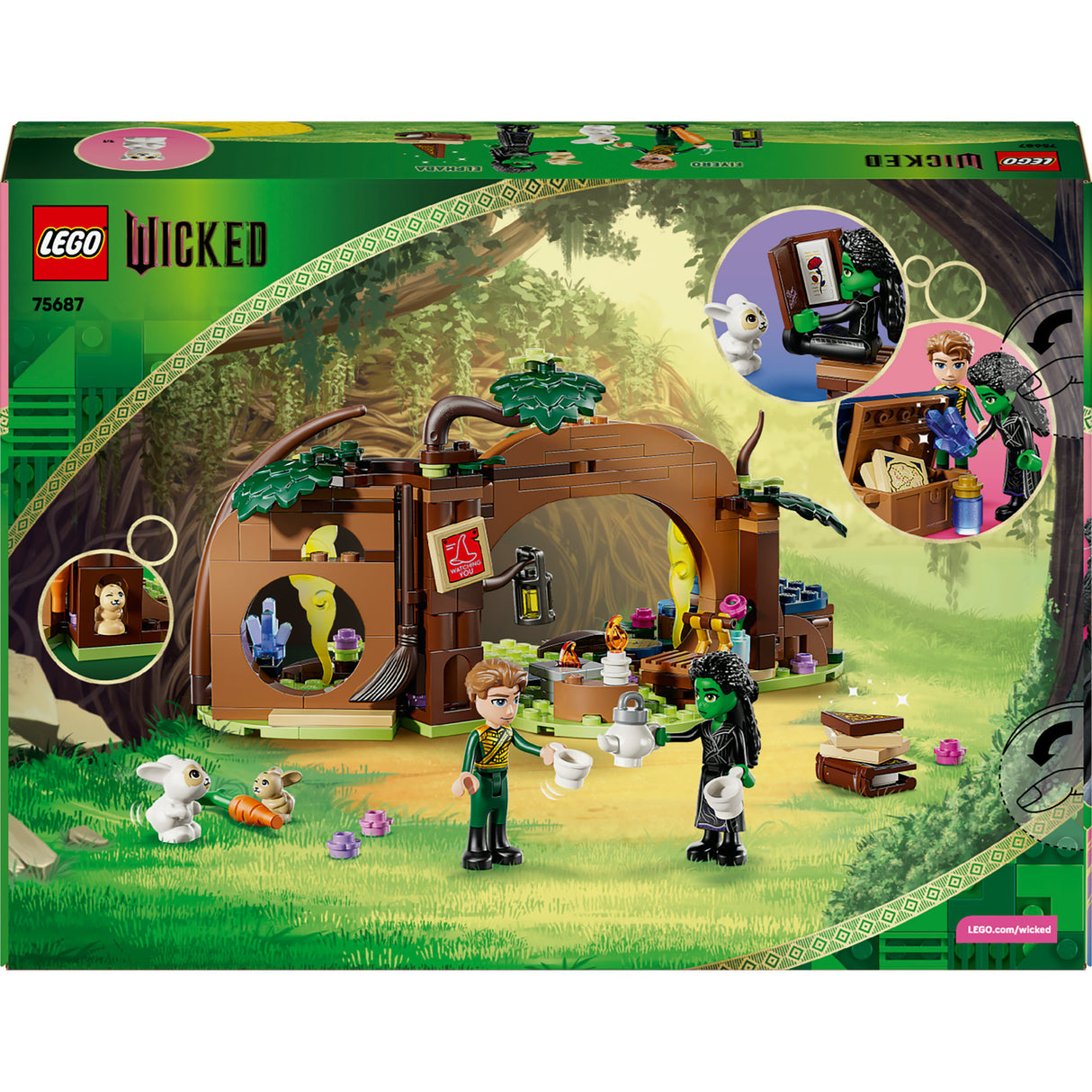Lego ® wicked elphaba's schuilhut bouwset voor kinderen - 75687