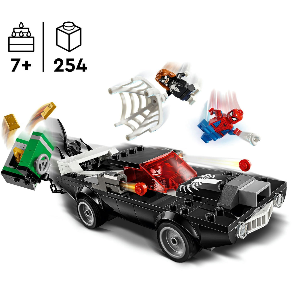 Lego ® marvel spider-man vs. venoms klassieke auto - 76309