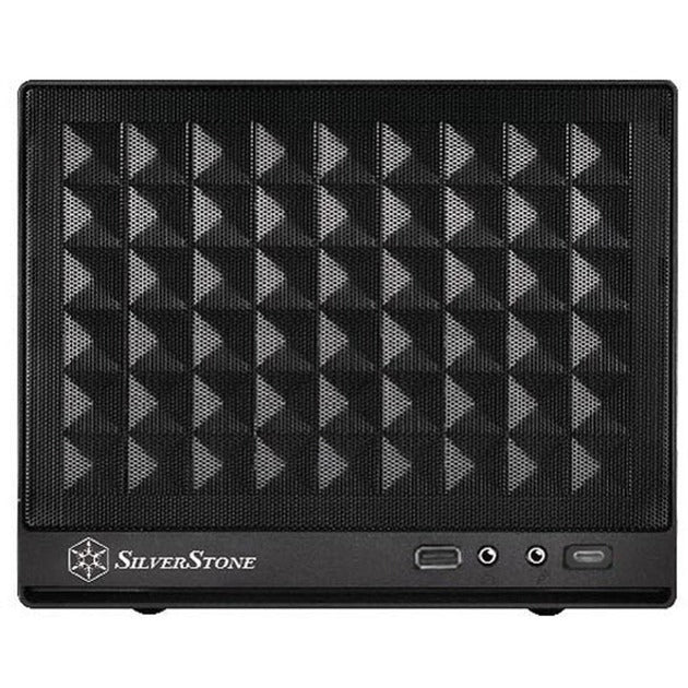 Silverstone sst-sg13b-c mini tower behuizing (zwart | 1x usb-a | 1x usb-c)