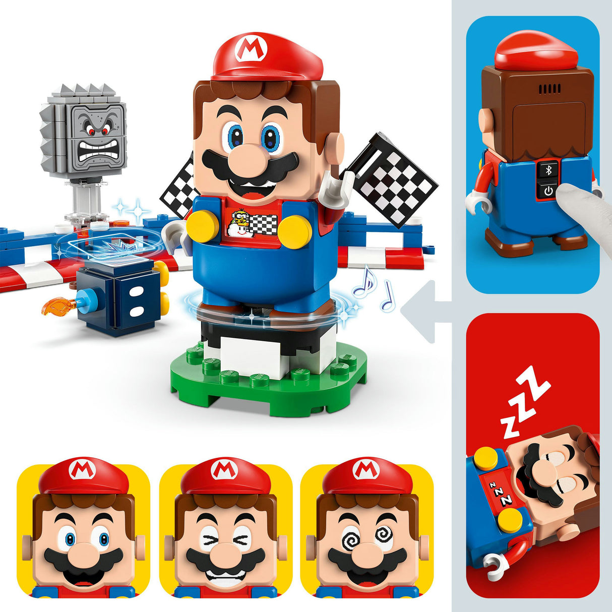 Lego ® super mario™: mario kart™ – interactieve ® mario™ en standaardkart - 72043