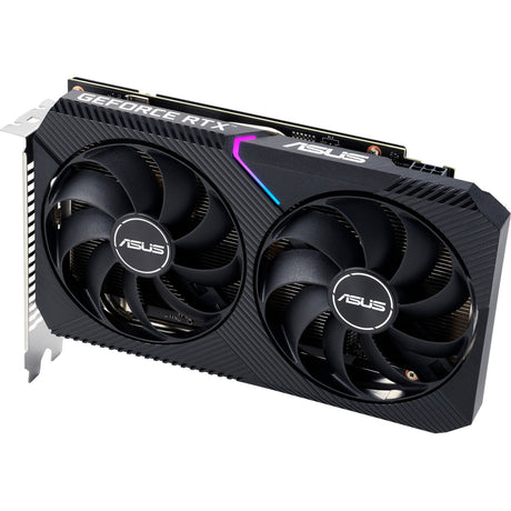 Asus geforce rtx 3050 dual v2 8gb gddr6 grafische kaart (lite hash rate, 1x displayport, 1x hdmi 2.1, dvi-d)