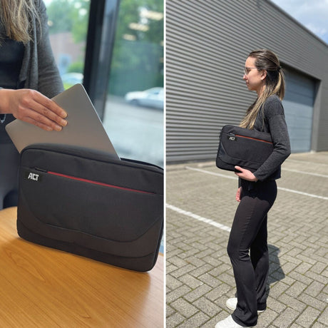 Act connectivity suburb laptop sleeve 14,1 (zwart)