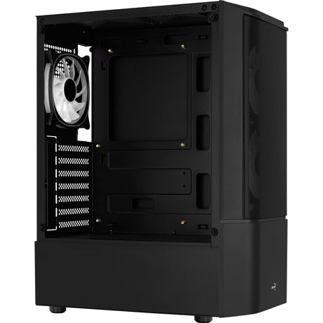 Aerocool quantum mesh v3 midi tower behuizing (zwart grijs | 3x usb-a | rgb | window)