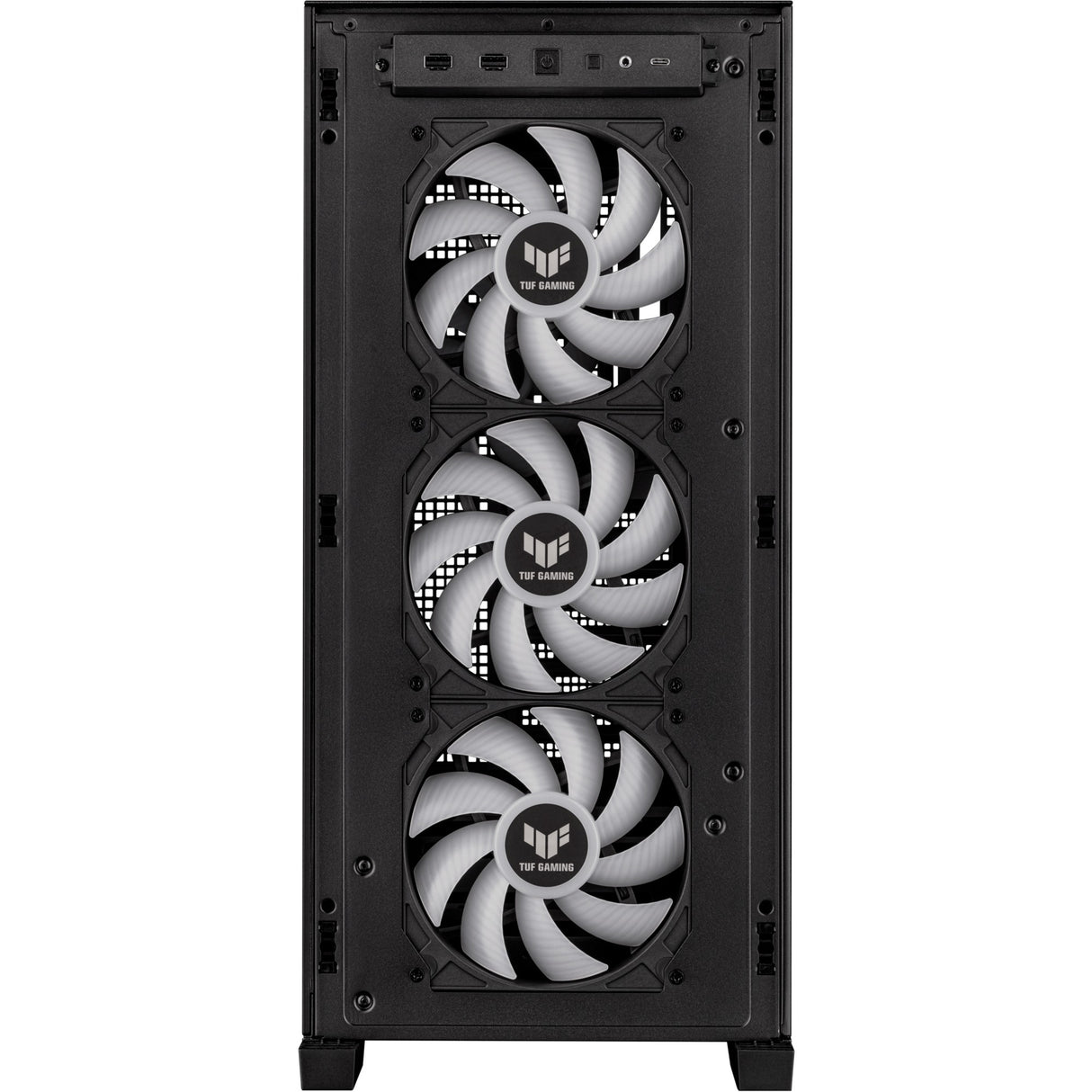 Asus tuf gaming gt302 argb midi tower behuizing (zwart | 2x usb-a | 1x usb-c | rgb | tempered glass)