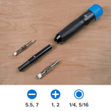 Ifixit narwhal 6-in-1 driver bitset (zwart blauw)