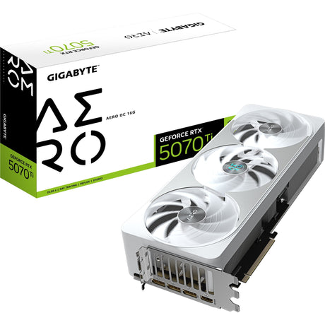 Gigabyte geforce rtx 5070 ti aero oc 16g grafische kaart (3x displayport, 1x hdmi)