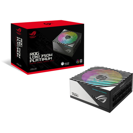 Asus rog loki sfx-l platinum modulaire 750 watt voeding (zwart, 1x 12v-2x6, 3x pcie)
