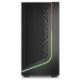 Sharkoon j1000 argb midi tower behuizing (zwart | 3x usb-a | rgb | tempered glass)