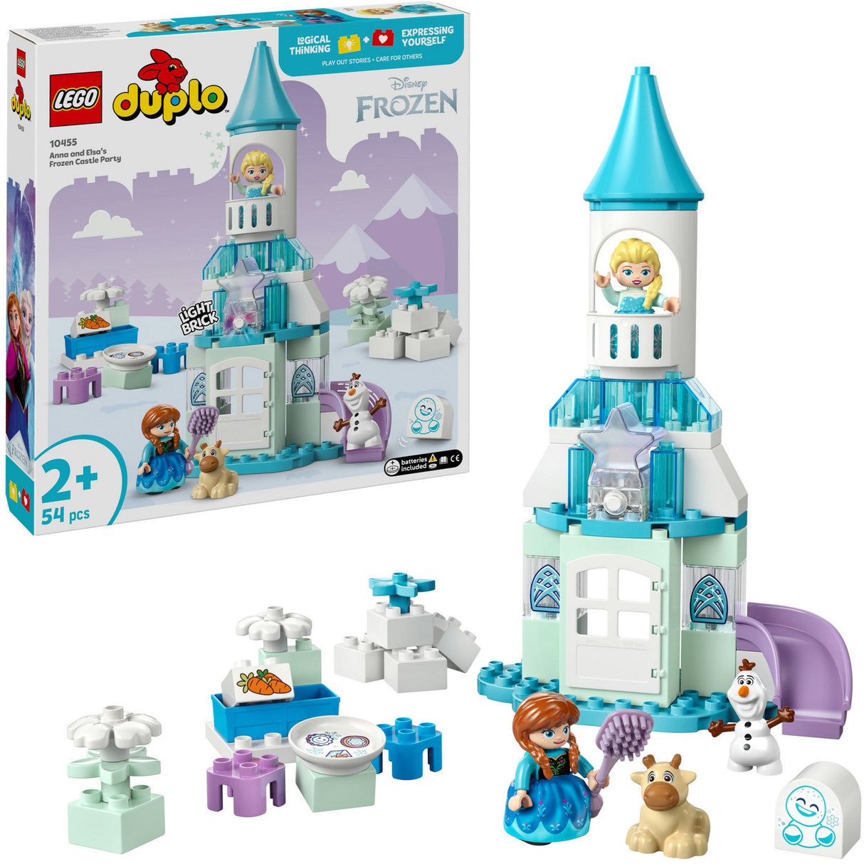 Lego duplo ǀ disney anna en elsa's frozen kasteelfeest set - 10455