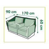 Nature tuinmeubelafdekhoes voor 2-zits loungebank afdekking (grijs, 6031600)