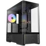 Antec c6 curve argb midi tower behuizing (zwart | 2x usb-a | 1x usb-c | tempered glass)