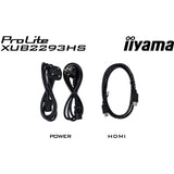 Iiyama prolite xub2293hs-b6 21.5 monitor (zwart, hdmi, displayport)