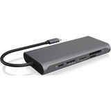 Icy box ib-dk4050-cpd dockingstation (antraciet)