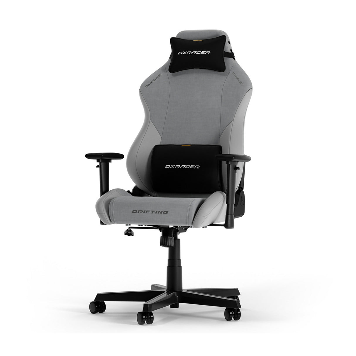 Dxracer drifting xl grey fabric gamestoel (zwart)