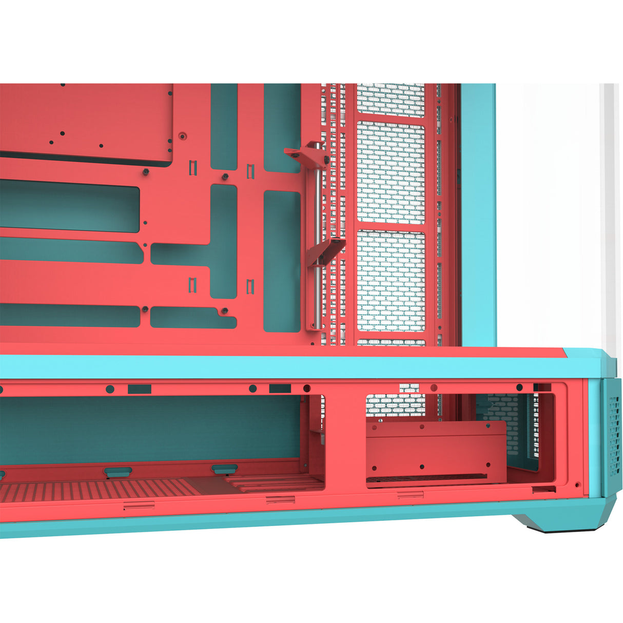 Thermaltake view 600 tg mint strawberry big tower behuizing (mint bes | 2x usb-a | 1x usb-c | tempered glass)