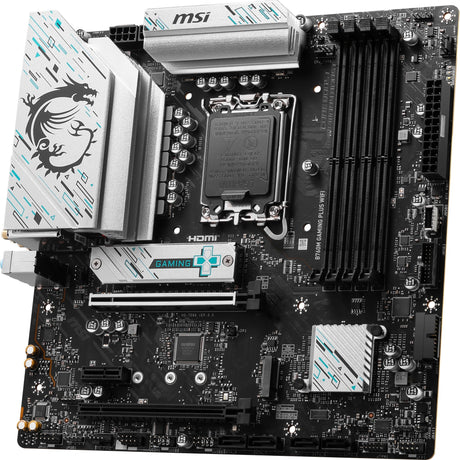 Msi b760m gaming plus wifi socket 1700 moederbord (zwart zilver, raid, 2.5 gb-lan, wi-fi 6e, bt, sound, µatx)