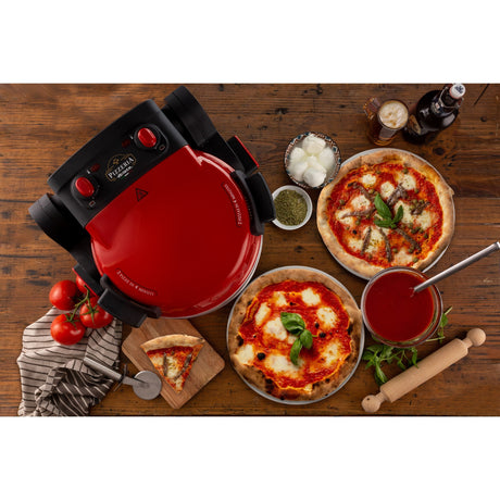 Ariete dubbele pizzaoven 0927 00 (rood)