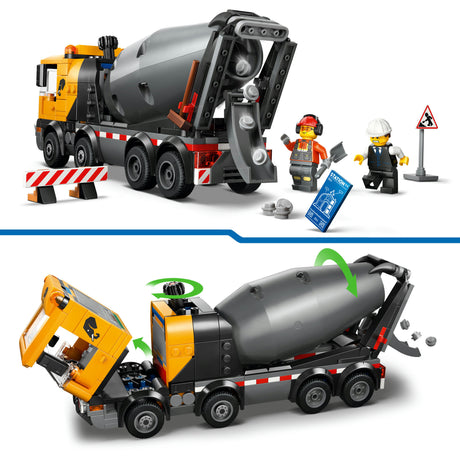 Lego city great vehicles - cementwagen - 6+ jaar - inclusief figuren