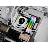 Corsair vengeance rgb 32 gb ddr5-6400 (2x 16 gb) werkgeheugen (wit, cmh32gx5m2b6400c36w, xmp 3.0)