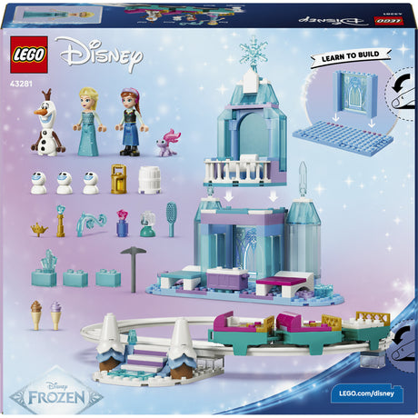 Lego disney princess - elsa's ijskasteel en sneeuwrit constructiespeelgoed (43281)