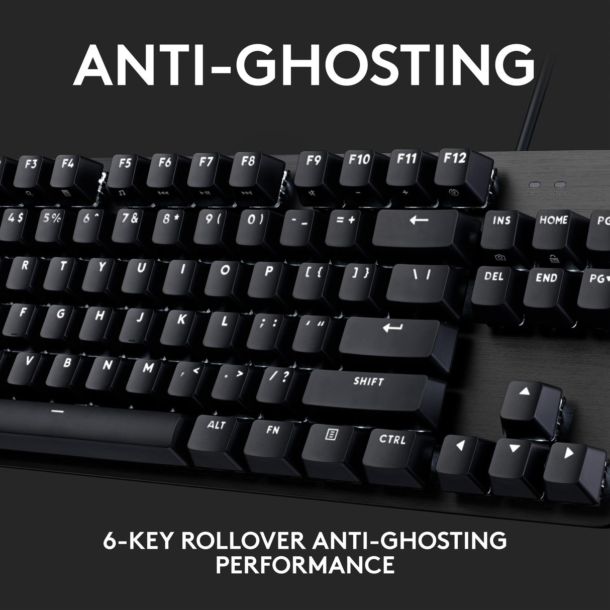Logitech g413 tkl se mechanisch gaming toetsenbord (zwart, us-international lay-out (qwerty), gl tactile, 80% (tkl))
