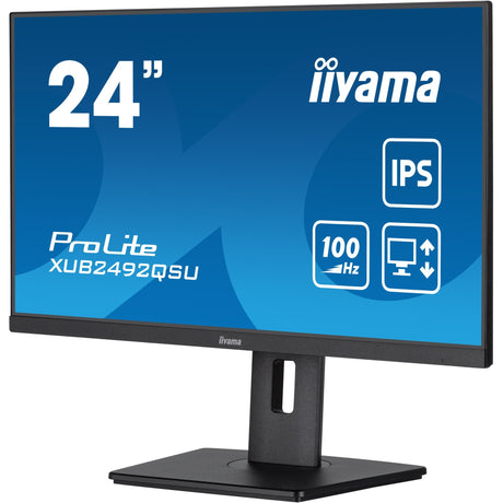 Iiyama prolite xub2492qsu-b1 23.8 monitor (zwart (mat), hdmi, displayport, 3x usb-a, usb-c)