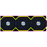 Lian li uni fan sl120 wireless rgb case fans (zwart, 3 stuks, 120 x 124.5 x 28 mm, pwm)