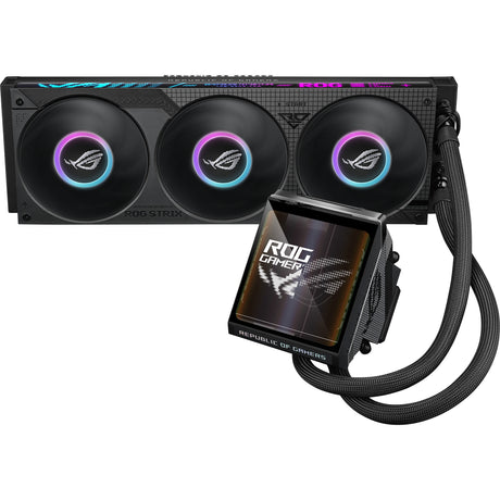 Asus rog strix lc iv 360 argb lcd waterkoeling (zwart)