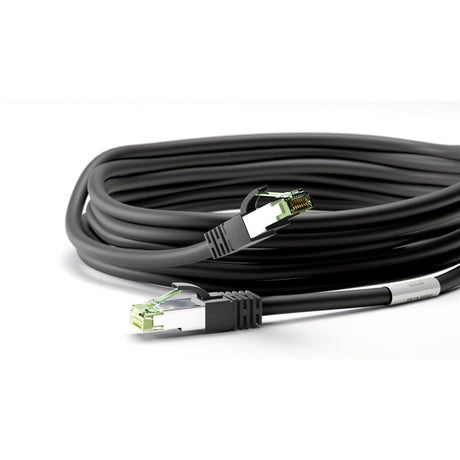 Goobay cat.8.1 netwerkkabel (zwart, 0,5 meter, s ftp (pimf), rj-45)