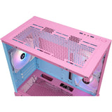 Thermaltake view 170 tg argb mini tower behuizing (roze | 2x usb-a | rgb | tempered glass)