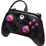 Powera advantage plus bedrade controller voor xbox series x|s - palmbomen in maanlicht (roze, xbox series x|s, xbox one, pc)