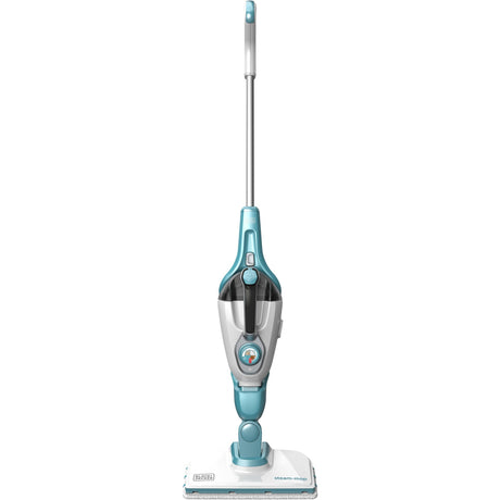 Black+decker fsmh1321 1600w steam-mop met 6 accessoires stoomreiniger (wit blauwgrijs)