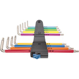 Wera inbussleutelset torx 3967 9 tx sxl multicolour hf stainless 1 (9-delig, torx t8 tot t40)