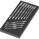 Wera 9733 schuimrubberen inzetstuk met 6001 joker switch set 1, 11‑delig moersleutel (zwart grijs)