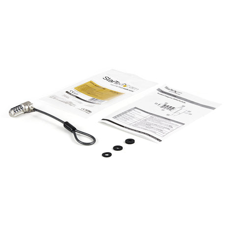 Startech laptop kabelslot verlenglus - 15cm kabel slot diefstalbeveiliging