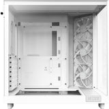 Nzxt h6 flow midi tower behuizing (wit | 2x usb-a | 1x usb-c | tempered glass)