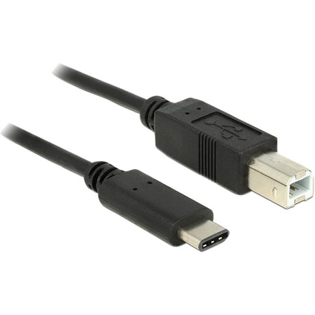 Delock usb-c 2.0 naar usb-b kabel (zwart, 1 meter)
