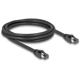 Delock netwerkabel s ftp, rj-45 met cat.8.1 (zwart, 2 meter)