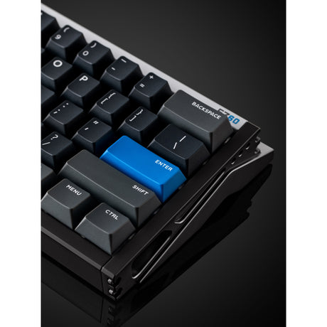Iqunix ez60 magnetic switch gaming he keyboard (zwart, us lay-out (qwerty), gateron magnetic jade gaming, 60%, rgb, double shot pbt keycaps)