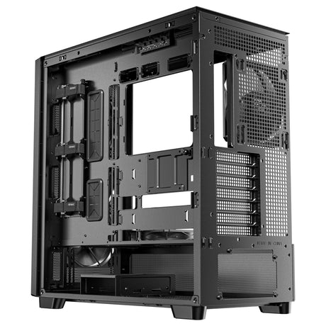 Antec flux se midi tower behuizing (zwart | 2x usb-a | 1x usb-c)