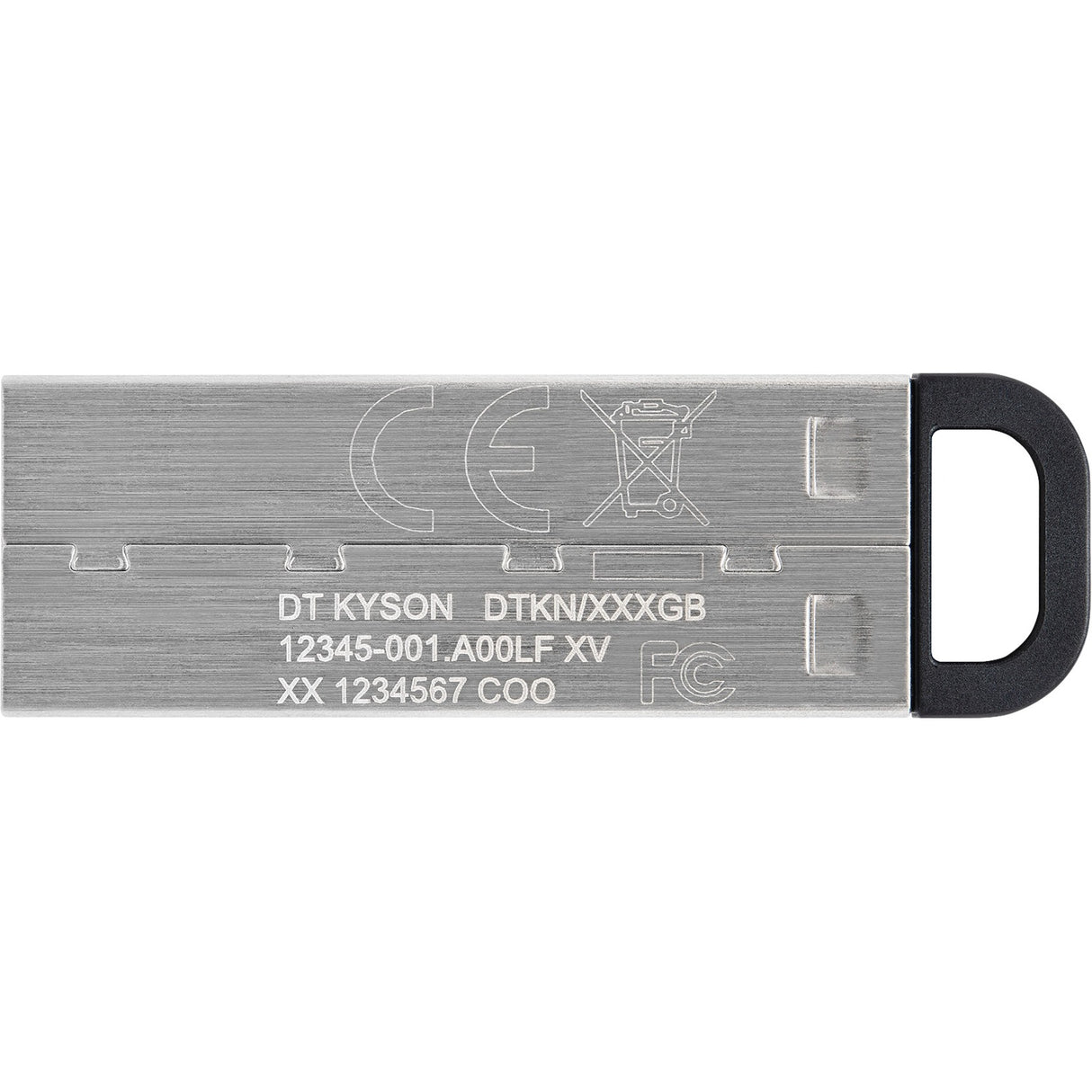 Kingston datatraveler kyson 64 gb usb-stick (zilver, dtkn 64gb)