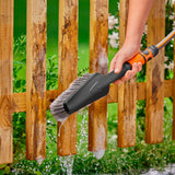 Gardena cleansystem handborstel m soft, met slangaansluiting wasborstel (grijs, 18841-20)