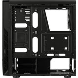 Aerocool rift midi tower behuizing (zwart | 3x usb-a | rgb | window)