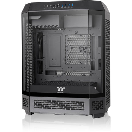 Thermaltake the tower 600 midi tower behuizing (zwart | 4x usb-a | 1x usb-c | tempered glass)