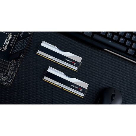 G.skill trident z5 rgb 32 gb ddr5-6400 (2x 16 gb) werkgeheugen (zilver, f5-6400j3239g16gx2-tz5rs, xmp 3.0)