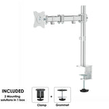 Neomounts nm-d135silver monitorarm (zilver)