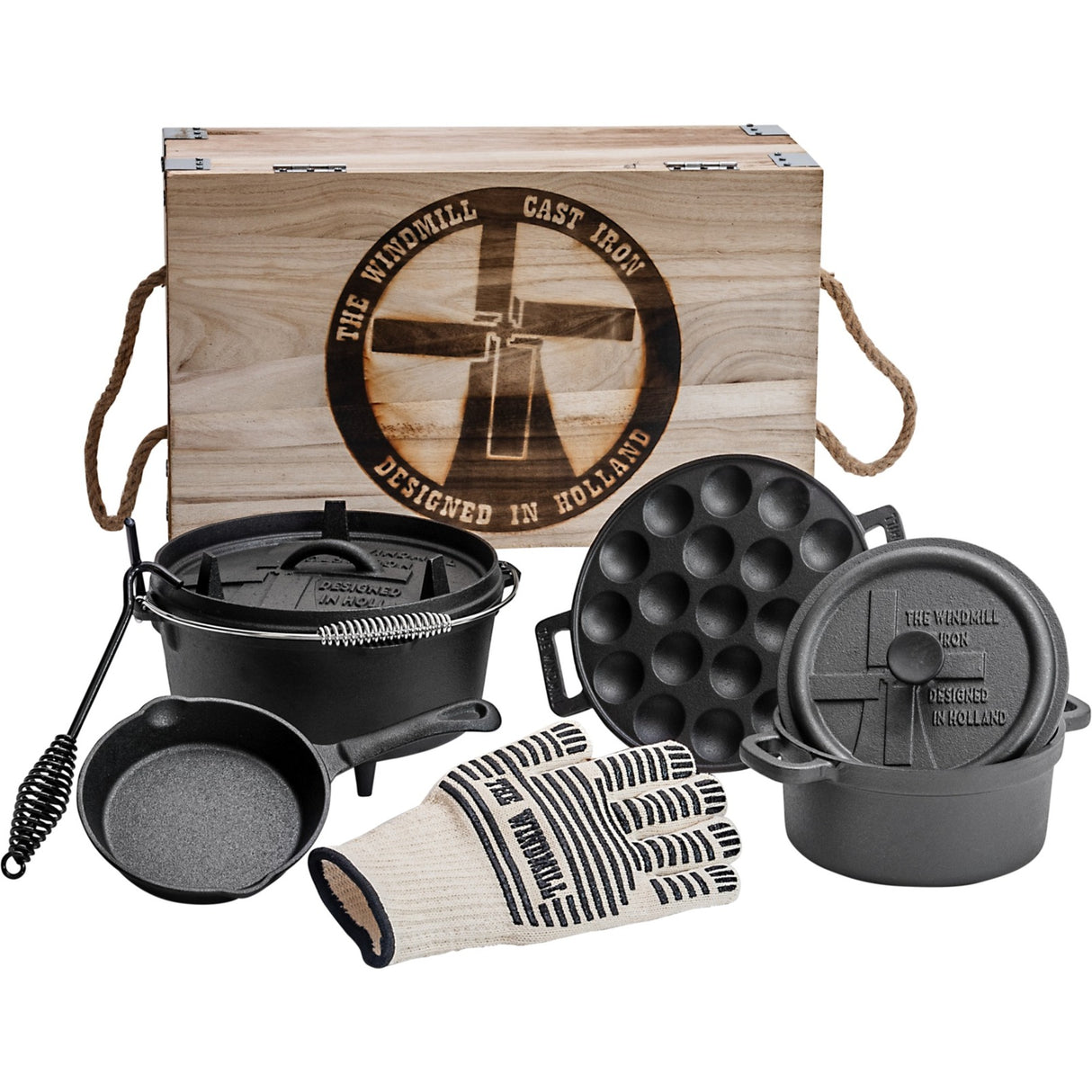 The windmill starter set kookpan (zwart)